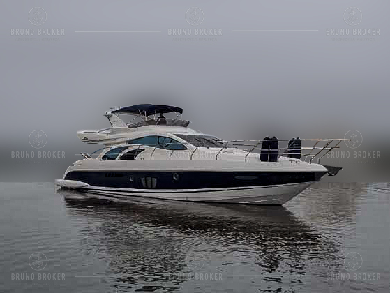 Lancha a venda Angra dos Reis Intermarine 600 Full 60 Pés 2006 em 2x Man 900 diesel Pé de galinha