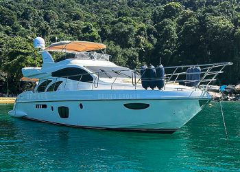 Lancha a venda Angra dos Reis Intermarine 600 Full 60 Pés 2007 em 2x Volvo Penta D12 800 diesel Pé de galinha