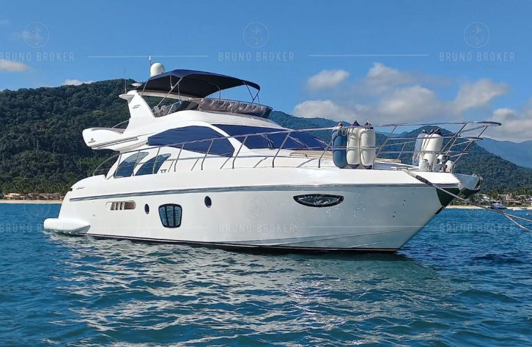 Lancha a venda Angra dos Reis Intermarine 600 Full 60 Pés 2009 em 2x Volvo Penta D12 800 diesel Pé de galinha