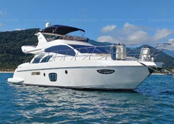 Lancha a venda Angra dos Reis Intermarine 600 Full 60 Pés 2009 em 2x Volvo Penta D12 800 diesel Pé de galinha